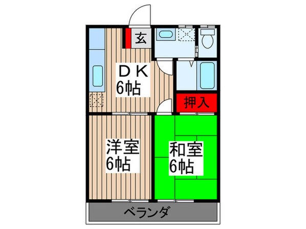 ツインシティＫⅠの物件間取画像